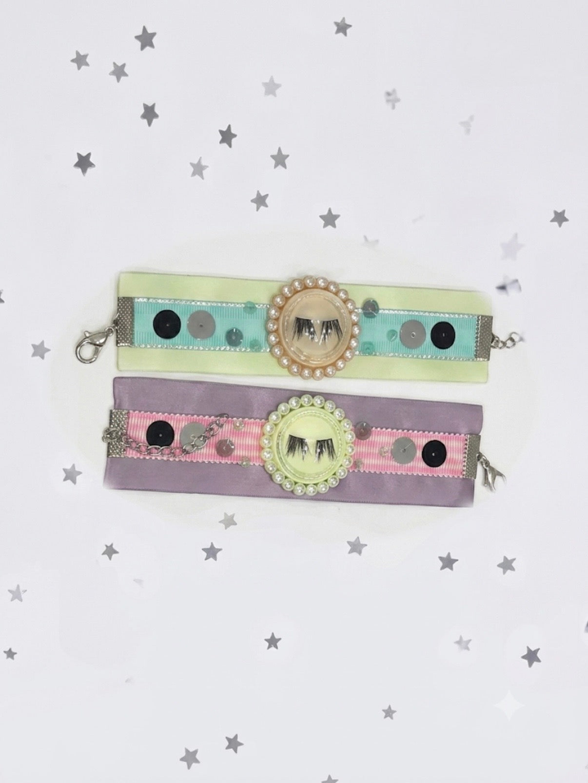 Eyeellike / 3D Eyelash Sequin Ribbon Bracelet