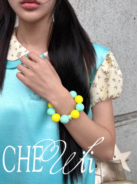 CHEWii（哏啾）/ Lemon Soda Beaded Bracelet