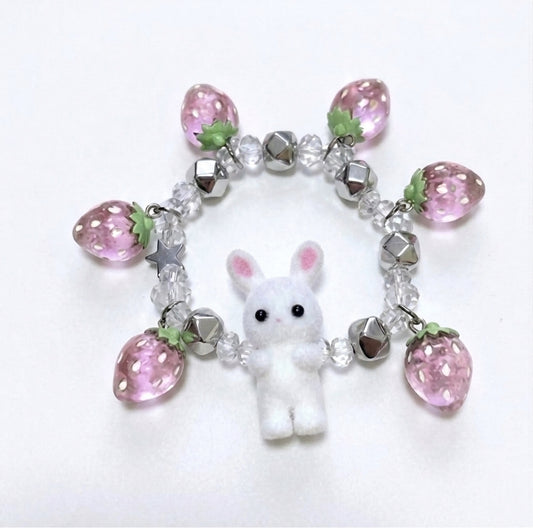 pocketbabe / Rabbit & Strawberry Handmade Bracelet