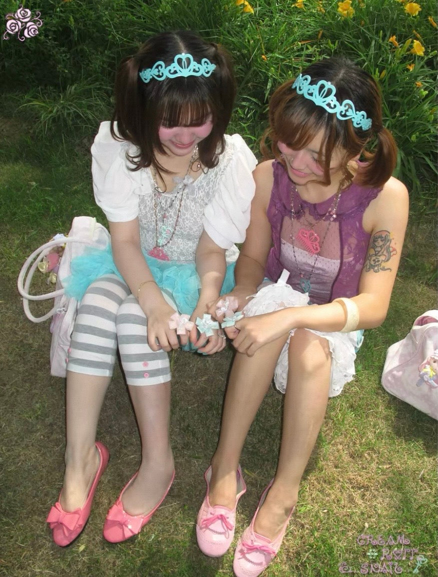 卷蜗Cream roll snail / Rose Crown Headband (Blue)