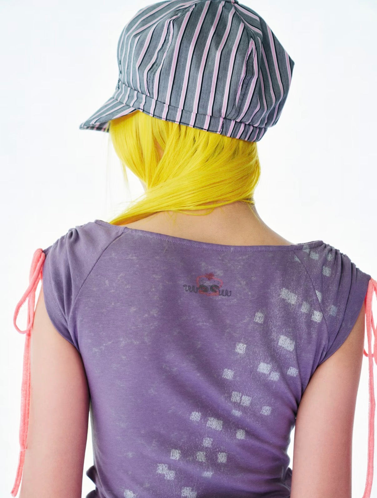 Eyeellike / Rhinestone Striped Newsboy Beret